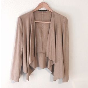 Zara Basic Faux Suede Blazer Medium